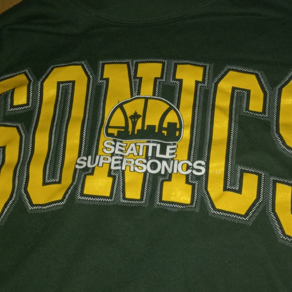 Seattle Sonics Crewneck Sweater SuperSonics #Seattle - Picture 7 of 11